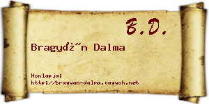 Bragyán Dalma névjegykártya